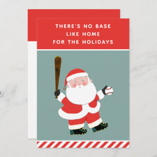 Tarjetas de Navidades de vacaciones de béisbol