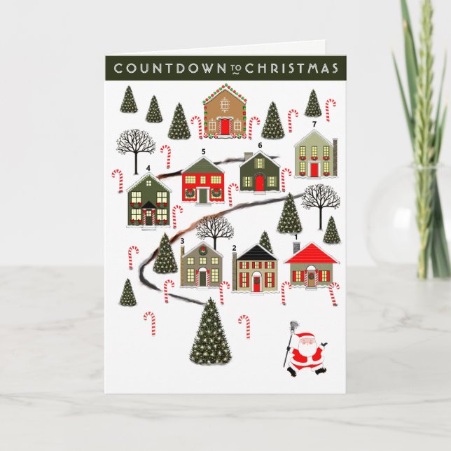 Tarjetas de Navidades de vacaciones de Lacrosse (Anverso)