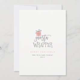 Tarjetas de Navidades de Wrapper de Gangsta
