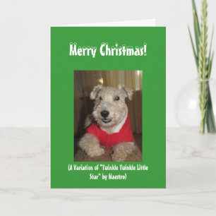 Tarjetas de Navidades del Lakeland Terrier