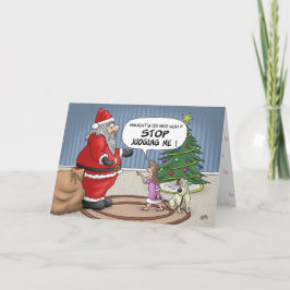 Tarjetas de Navidades divertidas: Dejen de juzgar