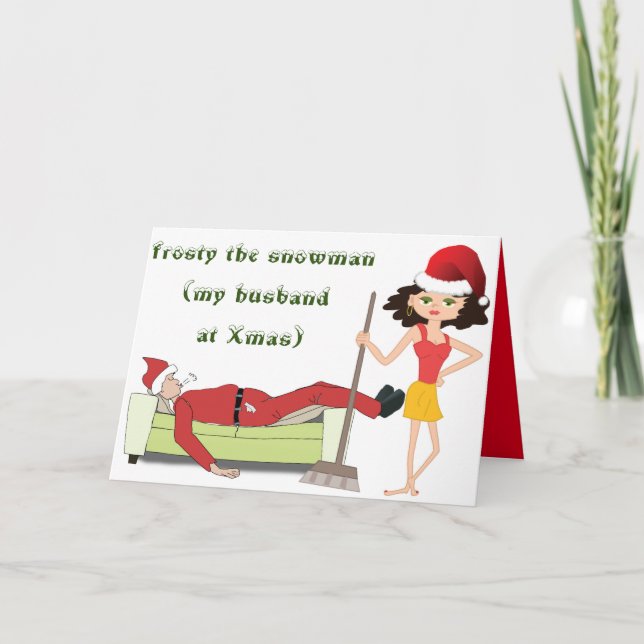 Tarjetas de Navidades divertidas - Personalizadas  (Anverso)