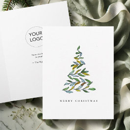 Tarjetas de Navidades empresariales con árbol botá