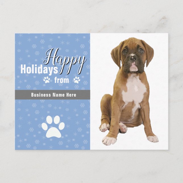Tarjetas de Navidades empresariales mascotas (Anverso)