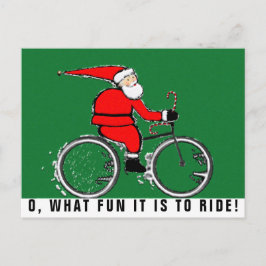 tarjetas de Navidades en bicicleta