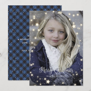 Tarjetas de Navidades fotográficos Blue Buffalo Pl