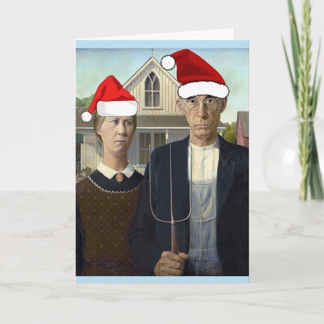 TARJETAS DE NAVIDADES GÓTICOS ESTADOUNIDENSES DIVE (Anverso)
