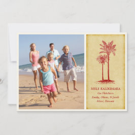 Tarjetas de Navidades hawaianos Mele Kalikimaka