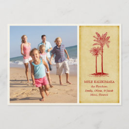 Tarjetas de Navidades hawaianos Mele Kalikimaka