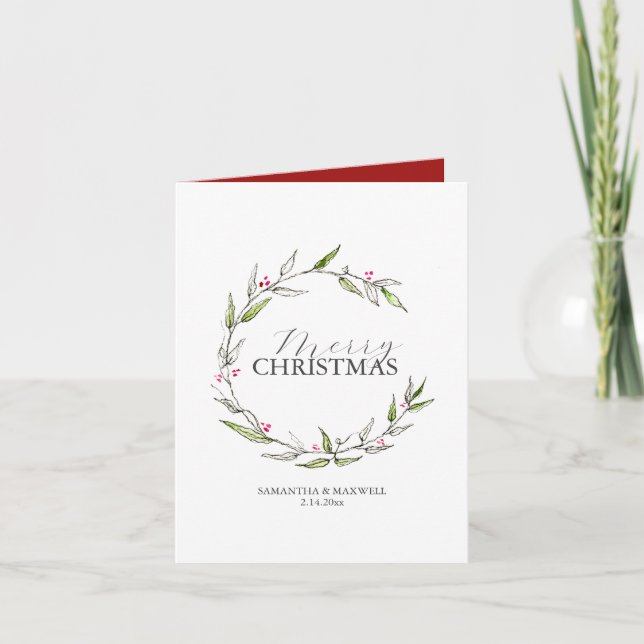 Tarjetas de Navidades impresas personalizadas Botá (Anverso)