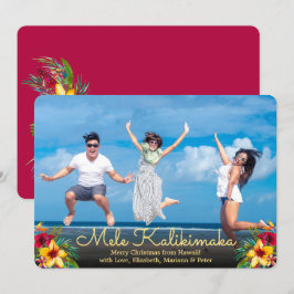 Tarjetas de Navidades Mele Kalikimaka, foto modern