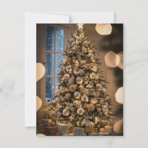 Tarjetas de Navidades no fotográficas de árbol de 