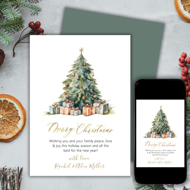 Tarjetas de Navidades no fotográficas de árbol de  (Subido por el creador)