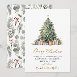 Tarjetas de Navidades no fotográficas de árbol de 