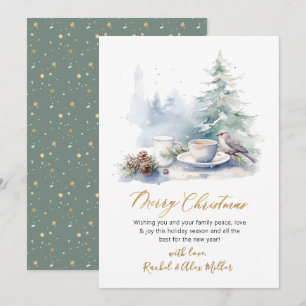 Tarjetas de Navidades no fotográficas de árbol de 