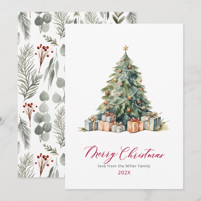 Tarjetas de Navidades no fotográficos con guiones  (Anverso / Reverso)