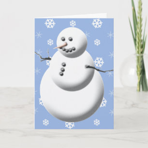 Tarjetas de Navidades personalizadas de muñeco de