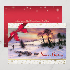 Tarjetas de Navidades planos Personalizado Bella A