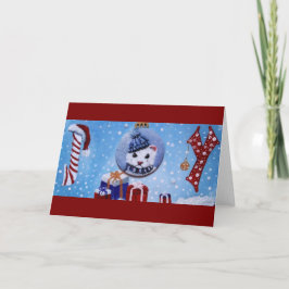 Tarjetas de Navidades plegables Ferret JOY Blank
