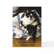 Tarjetas de Navidades purrfectas de felino de Tuxe