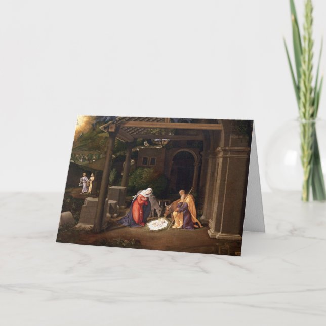 Tarjetas de Navidades religiosos | Natividad (Anverso)