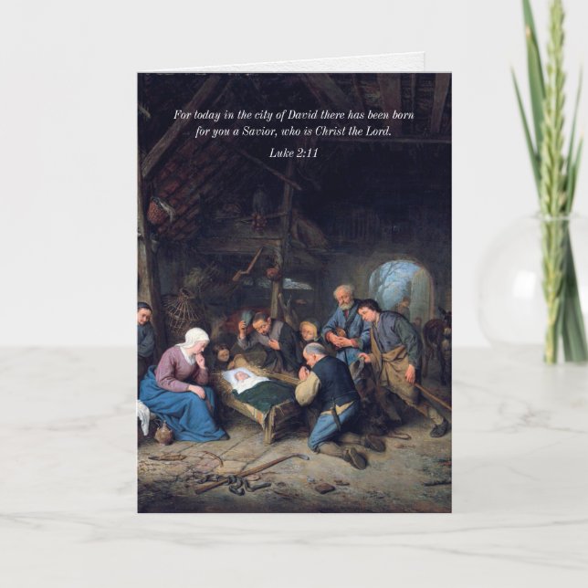 Tarjetas de Navidades religiosos | Pastores (Anverso)