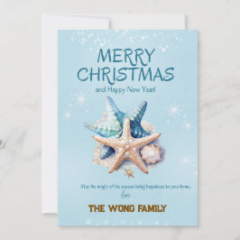 Tarjetas de Navidades Sea Starfish