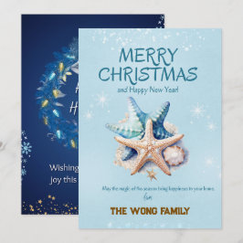 Tarjetas de Navidades Sea Starfish