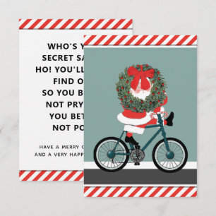 Tarjetas de Navidades secretos de Santa Claus