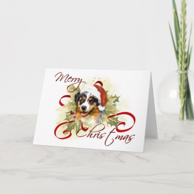 Tarjetas de Navidades Shepherd de Australia (Anverso)