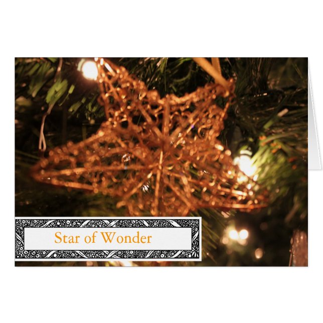 TARJETAS DE NAVIDADES STAR OFWONDER (Anverso (Horizontal))