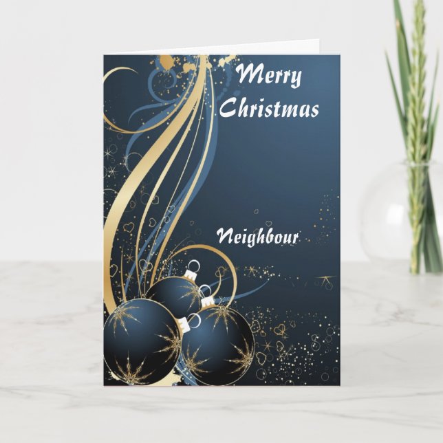 Tarjetas de Navidades vecinos (Anverso)