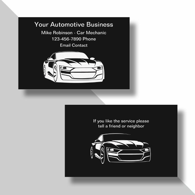 Tarjetas de Negocio Automotive Automotive Automoti (Subido por el creador)