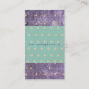 Tarjetas de Negocio con Lunares