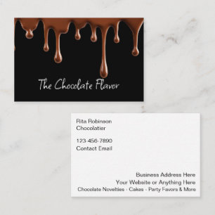Tarjetas De Negocio Con Tema De Chocolate Para Un 