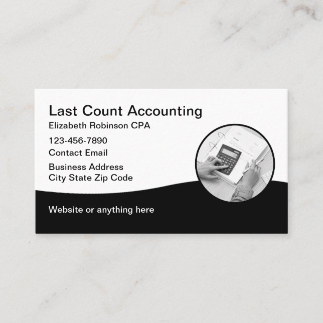 Tarjetas de Negocio CPA modernas (Anverso)