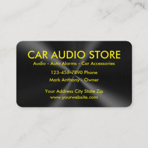 Tarjetas de Negocio de Audio para Autos