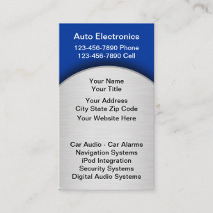 Tarjetas de Negocio de Audio para Autos