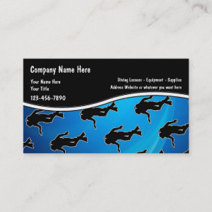 Tarjetas de Negocio de Buceo