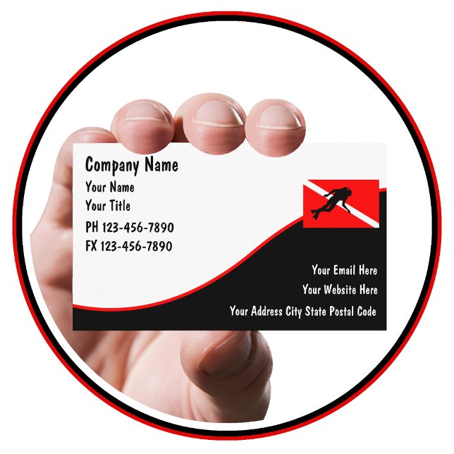 Tarjetas de Negocio de Buceo (Subido por el creador)
