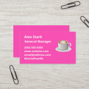 Tarjetas de Negocio de Café