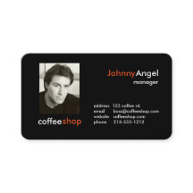 Tarjetas de Negocio de Cafetería