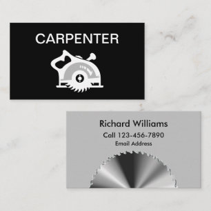 Tarjetas de Negocio de Carpintero Contratista Geni