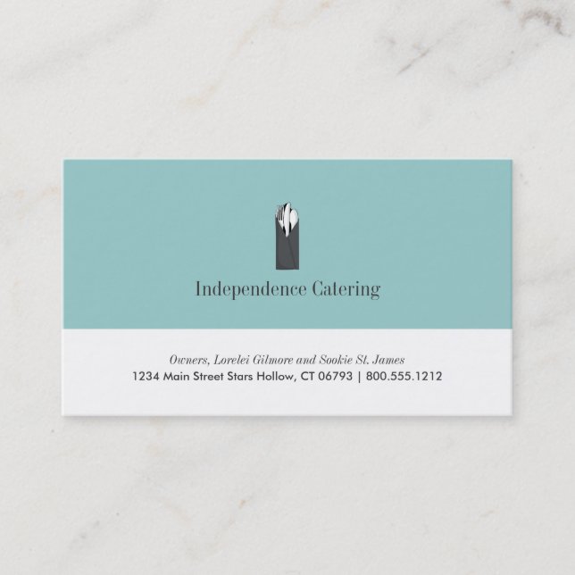 Tarjetas de Negocio de Catering (Anverso)