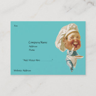 TARJETAS DE NEGOCIO DE CHEF - ERA VICTORIANA - PER