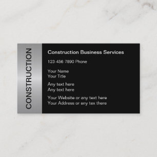 Tarjetas de Negocio de Construcción