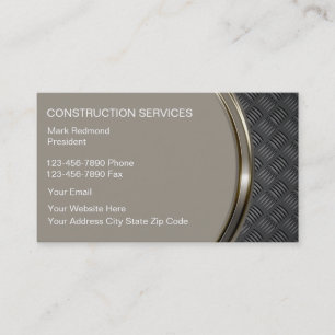 Tarjetas de Negocio de Construcción