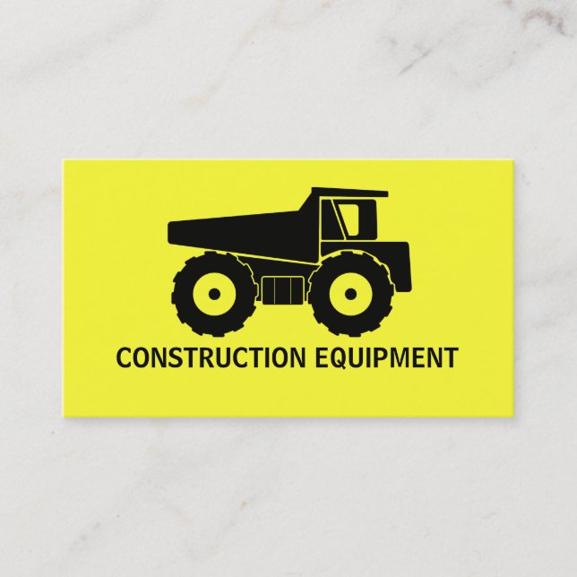 Tarjetas de Negocio de Construcción (Anverso)