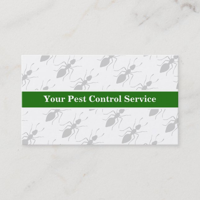 Tarjetas de Negocio de Control de Plagas (Anverso)