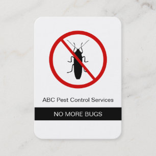 Tarjetas de Negocio de Control de Plagas